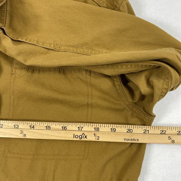Women Field Jacket Size Medium Brown Barn Chore Utility Coat Pockets Lightweight - Picture 4 of 15